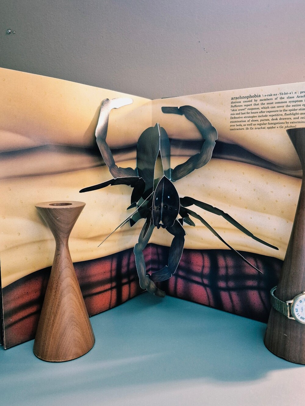 The Pop-up Book of Phobias Hardcover Coffee Table Book - Blue
